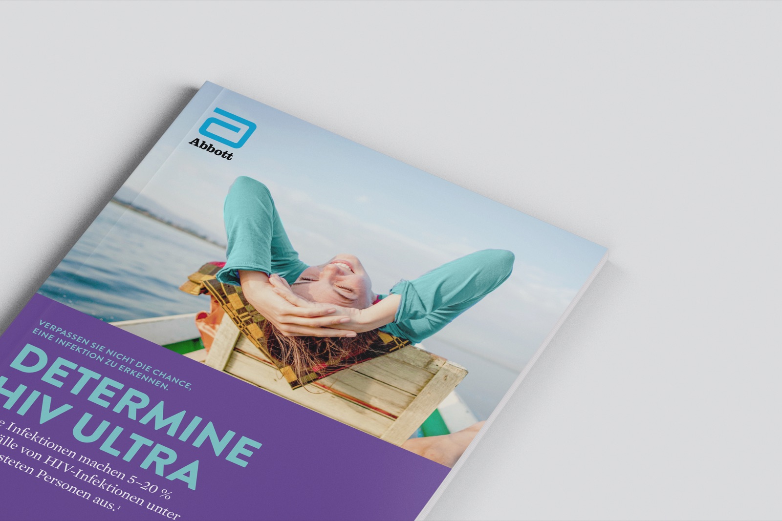 Determine HIV Ultra brochure in the new Abbott identity